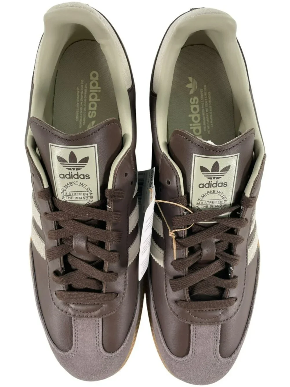 Adidas Samba OG Shoes Brown Leather Suede Sporty Retro Sneakers Men's Sz 13 NEW